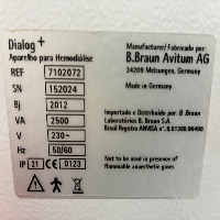 Bbraun Dialog+ Evo - Dialysis image 3